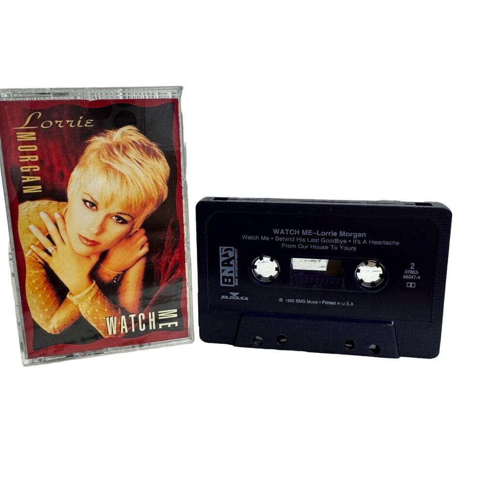 Lorrie Morgan Watch Me 1982 BMG Cassette Tape Country Music Vintage 66047